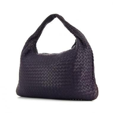 Bolso de mano Bottega Veneta Veneta modelo grande en cuero intrecciato violeta