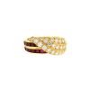 Van Cleef & Arpels 1980's ring in yellow gold,  diamonds and ruby - 00pp thumbnail