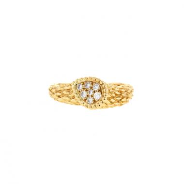 Sortija Boucheron Serpent Bohème modelo mediano en oro amarillo y diamantes Sortija Boucheron Serpent Bohème modelo mediano en oro amarillo y diamantes