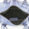 Bolso de mano Balenciaga Twiggy en cuero azul real - Detail D2 thumbnail