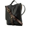 Marc Jacobs shoulder bag in black leather and brown leather - 00pp thumbnail
