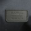 Salvatore Ferragamo weekend bag in grey and black monogram canvas and black leather - Detail D4 thumbnail