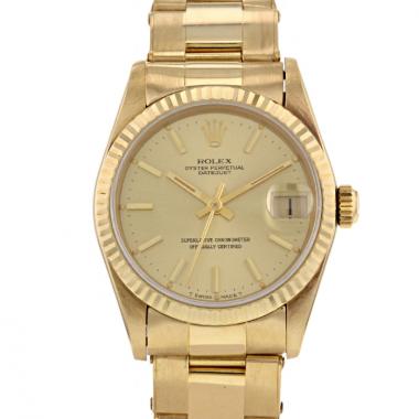 Montre Rolex Oyster Perpetual Date en or jaune