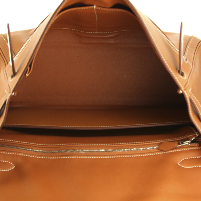 Sac à main Hermes Kelly Lakis en cuir Swift gold - Detail D3