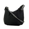 Dior shoulder bag in monogram canvas and black leather - 00pp thumbnail