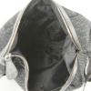 Dior shoulder bag in monogram canvas and black leather - Detail D2 thumbnail