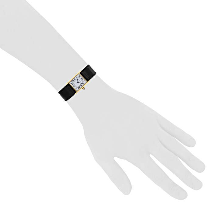 Montre Cartier Tank en or jaune Vers  1980 - Detail D1