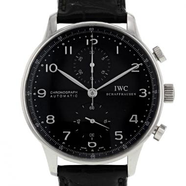 Reloj IWC Portuguese-Chronograph de acero Ref :  3714 Circa  2000