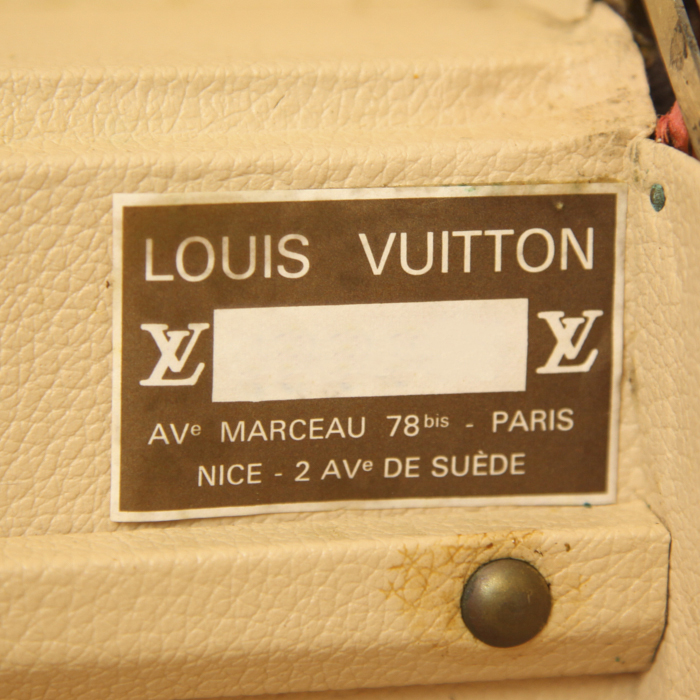 Maleta Louis Vuitton en lona Monogram y cuero natural - Detail D4