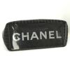 Shopping bag Chanel in pelle nera a motivi verticali - Detail D4 thumbnail