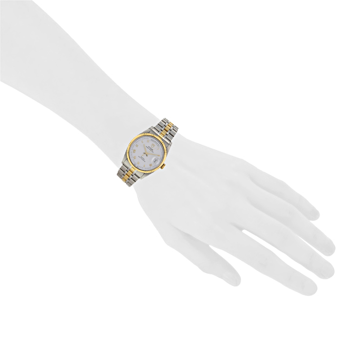 Montre Tudor Oyster Prince Rotor en or jaune 14k et acier Ref : 76213 Vers 2005 - Detail D1