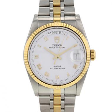 Montre Tudor Oyster Prince Rotor en or jaune 14k et acier Ref :  76213 Vers  2005