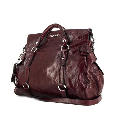 Borsa a tracolla Miu Miu Vitello in pelle viola Raisin