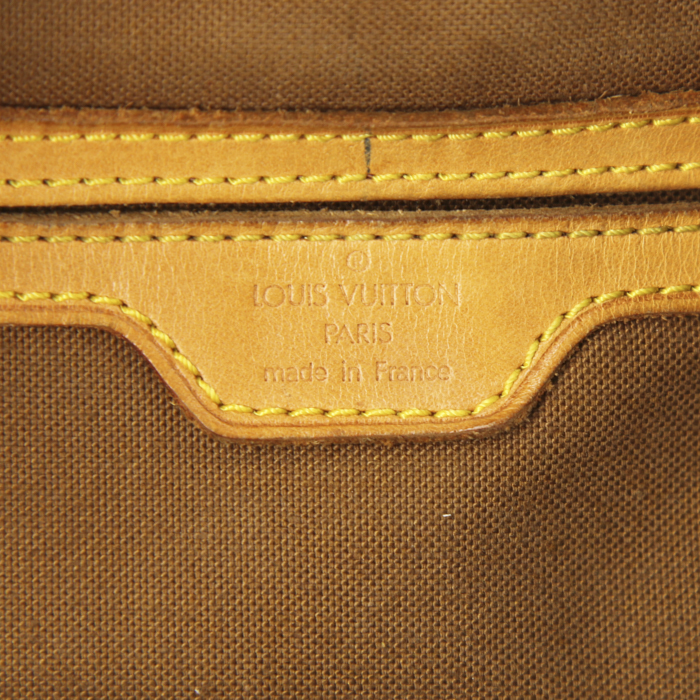 Louis Vuitton Montsouris Backpack backpack in monogram canvas and natural leather - Detail D3