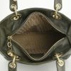 Dior Lady Dior medium model handbag in khaki leather cannage - Detail D2 thumbnail