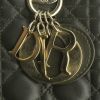 Dior Lady Dior medium model handbag in khaki leather cannage - Detail D4 thumbnail