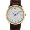 Hermes watch in yellow gold plated and stainless steel Circa  2000 - 00pp thumbnail