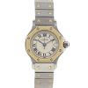 Cartier Santos Ronde watch in gold and stainless steel - 00pp thumbnail