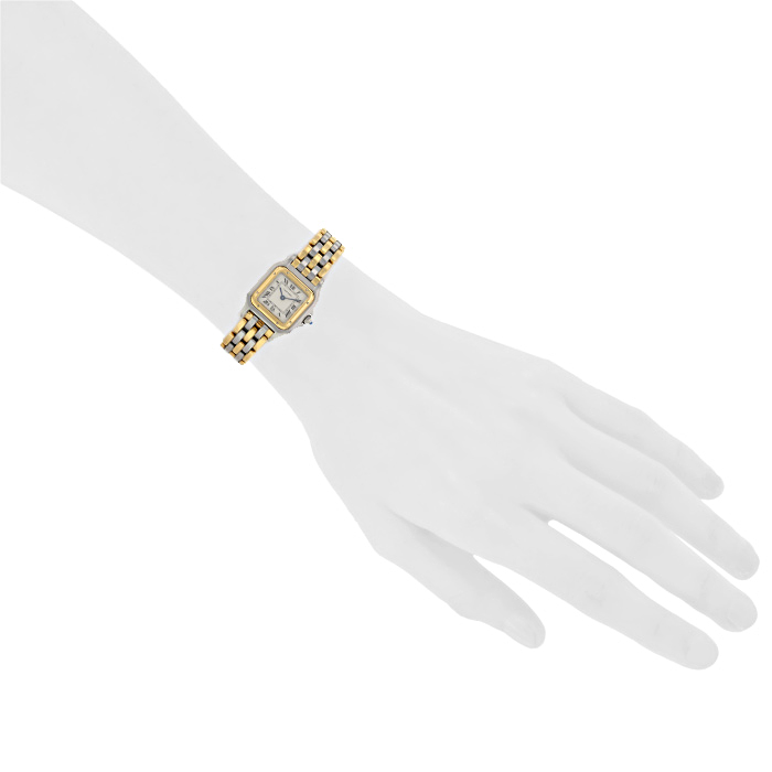 Cartier watch in gold and stainless steel Circa  1990 - Detail D1