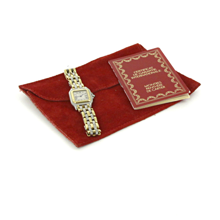 Cartier watch in gold and stainless steel Circa  1990 - Detail D2