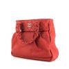 Chanel shopping bag in red grained leather - 00pp thumbnail