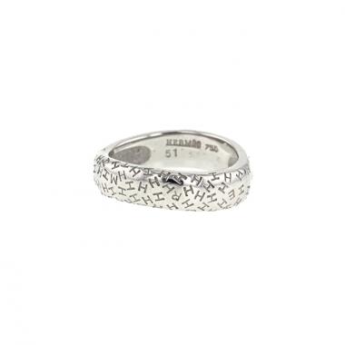 Hermes Graffiti ring in white gold