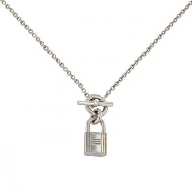 Hermes Cadenas Kelly necklace in silver