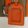 Prada handbag in khaki suede and orange leather - Detail D4 thumbnail