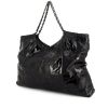 Chanel Coco Cabas shopping bag in black patent leather and smooth leather - 00pp thumbnail