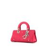 Bolso de mano Dior en cuero cannage rosa fucsia - 00pp thumbnail