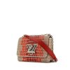 Bolso de mano Louis Vuitton en cuero blanco y degradado de rosa - 00pp thumbnail