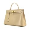 Hermes Kelly 35 cm handbag in beige box leather - 00pp thumbnail