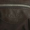 Bolso para llevar al hombro Tod's en cuero marrón oscuro y color oro - Detail D3 thumbnail