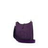 Hermes Mini Evelyne shoulder bag in purple togo leather - 00pp thumbnail