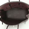 Hermes Birkin 35 cm handbag in burgundy leather taurillon clémence - Detail D2 thumbnail