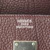 Hermes Birkin 35 cm handbag in burgundy leather taurillon clémence - Detail D3 thumbnail