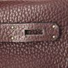 Hermes Birkin 35 cm handbag in burgundy leather taurillon clémence - Detail D4 thumbnail