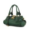 Chloé Paddington handbag in green grained leather - 00pp thumbnail