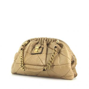 Borsa Marc Jacobs in pelle trapuntata beige