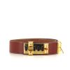 Hermes Médor belt in gold box leather - 360 thumbnail