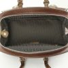Handbag in chocolate brown leather and brown leather - Detail D2 thumbnail