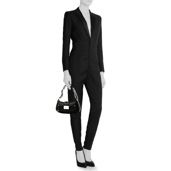 Dior Street Chic handbag in black leather - Detail D1