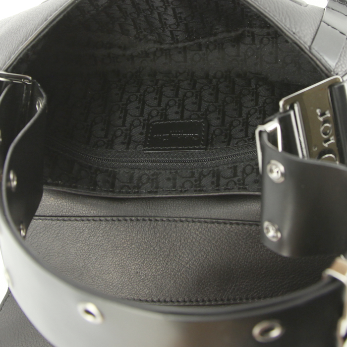 Dior Street Chic handbag in black leather - Detail D2