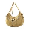 Dior handbag in suede and beige leather - 00pp thumbnail