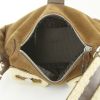 Dior Flight handbag in chocolate brown suede and off-white whool - Detail D2 thumbnail