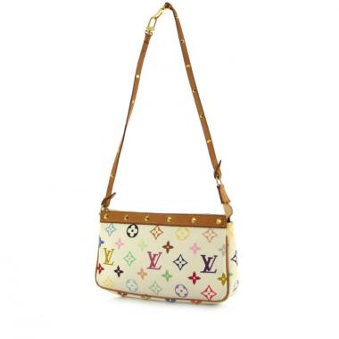 Pochette Louis Vuitton Pochette accessoires in tela monogram multicolore e pelle naturale