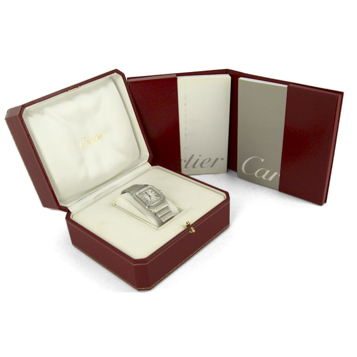 Cartier Santos Galbée watch in stainless steel Ref:  Santos De Cartier-Galbée Ref:  2319 Circa  2000 - Detail D2