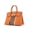Hermes Birkin 30 cm handbag in gold, brown and beige togo leather - 00pp thumbnail