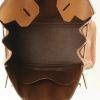 Bolso de mano Hermes Birkin 30 cm en cuero togo color oro, marrón y beige - Detail D2 thumbnail