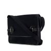 Hermes Buenaventura messenger bag in black canvas and black leather - 00pp thumbnail